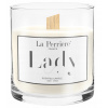 Vonná sviečka La Perriere – Lady s dreveným knôtom, sójový vosk, 75 hodín