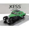 Kess-model Bugatti 57c S/n.57335 Coupe Aerodynamique Closed Roof 1938 1:43 Green Black