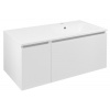 Sapho Sapho, LOREA skrinka s umývadlom 101x46x51,5cm (30+70 cm), pravá, biela matná, LE070-3131-R-01