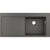 HANSGROHE S514-F450 SilicaTec granitový drez s odkvapávacou plochou, pravý, montáž na pracovnú dosku, 1050 x 510 mm, kamenná sivá, 43314290