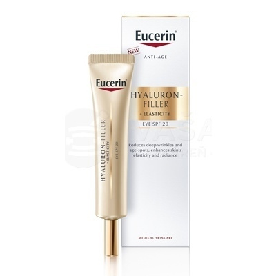 Eucerin Hyaluron-Filler + Elasticity Očný krém SPF20 15 ml očný krém