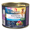 Konzerva Ontario Adult monoprotein jahňacie pate s hnedorou ryžou 200g