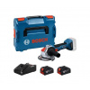 Bosch - 18V AKU uhlová brúska GWX 18V-8, 125 mm, 2x aku 4,0 Ah Li-Ion, nabíjačka 06019N9102
