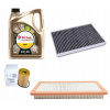 TOTALOVÝ OLEJ 5V40, FILTER PEUGEOT CITROEN 1.8 2.0 16V