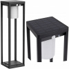 Solárna lampa SuperLED, čierna, 50 cm, 1 ks. (LED SOLAR záhradné svietidlo, zapustené, 600 lm, ZÁHRADNÝ STĹP, 50 cm, PREMIUM)