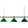 Biliardová lampa zelená Lux 3 (3x tienidlo 37cm max. 60W,)