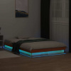 zahrada-XL LED posteľný rám voskovo hnedý 140x200 cm masívna borovica 844414