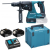 Makita DHR243RTJ Akumulátorové kombinované kladivo SDS-PLUS LXT 18V/2x 5,0Ah, Makpac