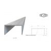 U profil 50x22x6000mm, materiál EN AW-6060 T66 AL-U50-6