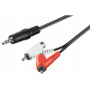 Audio prepojovací kábel 3,5mm jack na cinch (RCA) 1,5m