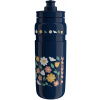 Cyklistická fľaša Trek Fly Floral 750 ml - dark blue/light yellow uni