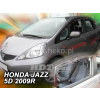 Plexi, ofuky Honda Jazz 5D 2009 =>, přední + zadní
