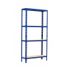 SUPER EKO HIT - Policový regál Trestles RNDU-KUI 1800x900x300, nosnosť 700 kg, 4 police, modrý