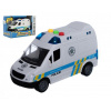Teddies Auto polícia dodávka plast 15 cm na zotrvačník so zvukom a svetlom