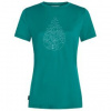 Icebreaker Merino 150 Tech Lite III SS Tee Hike Path Women zelená M