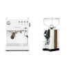 Ascaso Steel DUO PID, White&Wood + Eureka Mignon Specialita, WD white, walnut