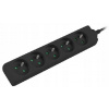 Predlžovací prívod Lanberg PS0-05E-0300-BK 5 zásuviek, 3 m, čierny