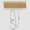 Soklová Lišta Swiss Krono AURUM Volo P85 - Aqua Zero - MDF fólia - Dub Hawk (4577) - 85x16x2500 mm
