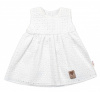 Baby Nellys Ľahké Handmade šatičky Madeira, biele, veľ. 86 Baby Nellys