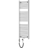 Mexen Mars elektrický radiátor 1200 x 400 mm, 300 W, chróm - W110-1200-400-2300-01