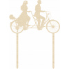 TOPPER NA SVADOBNÝ TORT PARA TANDEM BICYKEL DEKORÁCIA