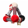 Plyšová edukačná hračka Tiny Yoga Triangle C - More Collection - čierna/červená, BabyOno
