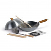 Súprava wok Ken Hom Classic z uhlíkovej ocele 31 cm, KH331103