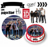 DIGITÁLNA TLAČ Opłatek na tort ONE DIRECTION POSTAVY + TEXT ZADARMO 1