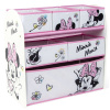 Drevený regál / organizér na hračky MINNIE MOUSE, WD13677