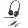 Headset HP Poly Blackwire 3220, USB-C/A adaptér, stereo (8X228AA) čierny