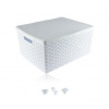 Kombaplast Kôš PH 42,5x35x19,5cm s vekom Rattan biely