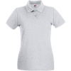 Fruit of the Loom Polokošile Lady-Fit Premium Polo, krátký rukáv, dámská COT16303061001-heather gre S Melír šedá