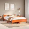 zahrada-XL Posteľ bez matraca voskovo hnedý 135x190 cm masívna borovica 855608