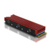 AXAGON CLR-M2 passive - M.2 SSD, 80mm SSD, ALU body, silicone thermal pads Axagon