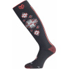 LASTING lyžiarske ponožky merino SWN, čierna/červená Veľkosť: M/38-41