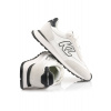TENISKY KARL LAGERFELD KAIRO KL SIDETRIM LO MIX WHITE LTHR & TEXTILE W/BLACK