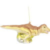 Vianočná ozdoba sklenený tyranosaurus Rex 17 cm oranžová