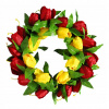 Veniec na dvere - 1 ks tulipán dverí veniec Falošná Falk veniec (Veniec na dvere - 1 ks tulipán dverí veniec Falošná Falk veniec)