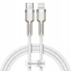 Baseus CATLJK-A02 typ C na blesk - PD 20W, 1m, bílý