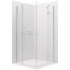 CERANO - Sprchovací kút Marino Duo Ľ/P - 6 mm - chróm, transparentné sklo - 110x110x190 cm - pántový