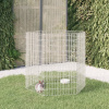 Ohrádka pre zvieratá, 6 panelov, 54 x 100 cm, galvaniz