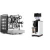 Rocket Espresso Appartamento, black/white + Eureka Mignon Zero, BL white