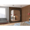 Sliding wardrobe with mirror and lighting LED ARIZONA 180