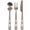 LIFEVENTURE Knife Fork Spoon Set - Titanium