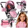 Kočík pre bábiky, súprava 2 v 1 Stator, detský kočík