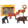 LEAN TOYS Sada figúrok – Lesné zvieratká, 4 kusy