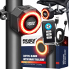 Bezdrôtový alarm na bicykel Renew Force čierny s diaľkovým ovládaním 110 dB