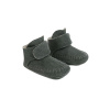 LODGER Kožené capáčky Walker Moccasin Gunmetal 6 - 12 mesiacov