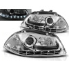 SEAT IBIZA 6L 02-08 - predné chrom svetlá s LED svietením