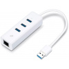 TP-Link UE330 - USB 3.0 3-portový húb & gigabitový ethernet adaptér 2 in 1 USB adaptér